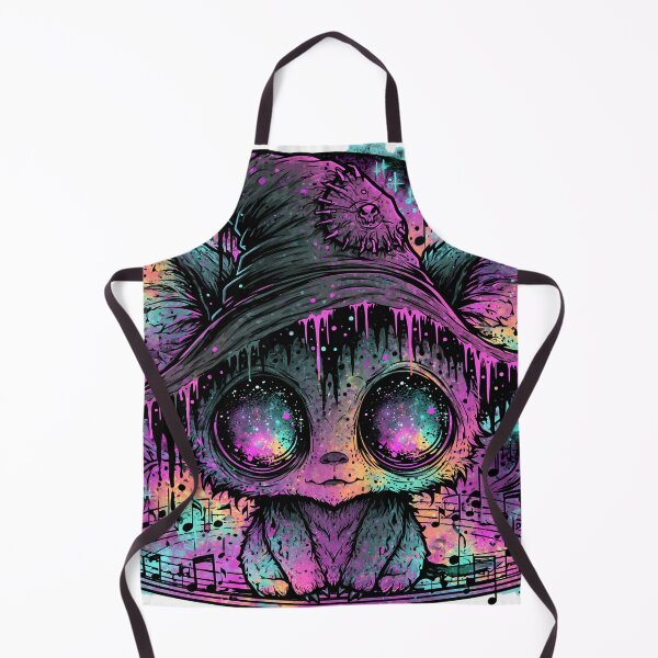 Item preview, Galaxy Witch Cat – Cosmic Horror Drip Art designed and sold by DonaldWaltersxx.