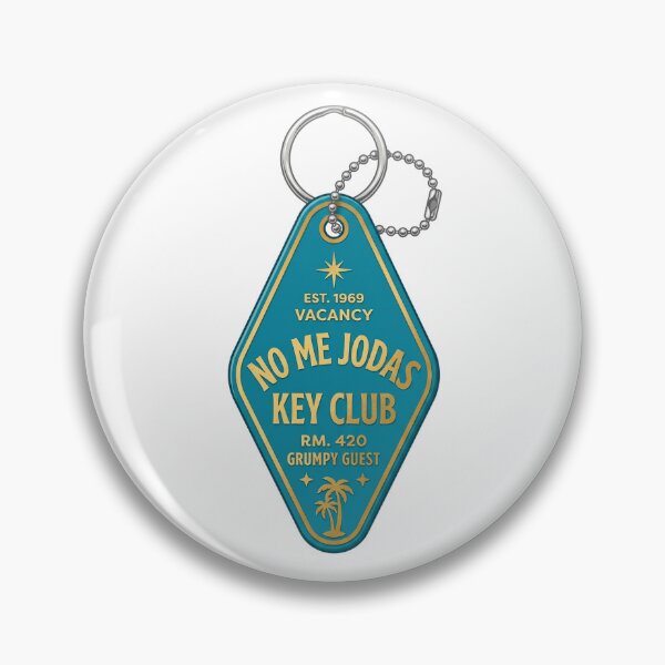 Item preview, No Me Jodas Key Club Funny Retro Motel Keychain Sarcastic designed and sold by PictoVibe.