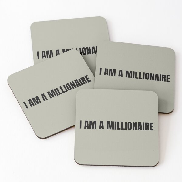 Item preview, I Am A Millionaire Quote  designed and sold by Abundance Activation 11.11.