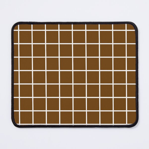 Item preview, Minimalist Chocolate Brown Grid Phone Case for Girls | Dark Brown Checkered Journal for Students | Espresso Grid Pattern Blanket for Mom | Coffee Brown Checkerboard Tote Bag for Teachers designed and sold by VivaFy.