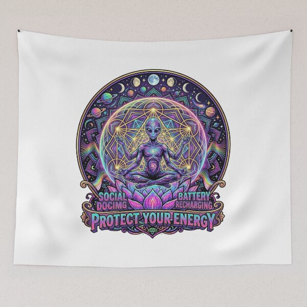 Item preview, My Emotional Support Alien – Cosmic Anxiety Buddy designed and sold by Pride_Prints.