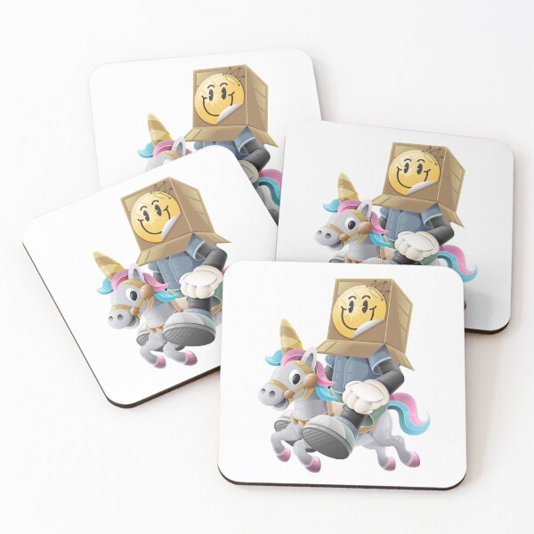 Item preview, Cartoon Character Riding Rainbow Unicorn designed and sold by Lexkon Liu's art.