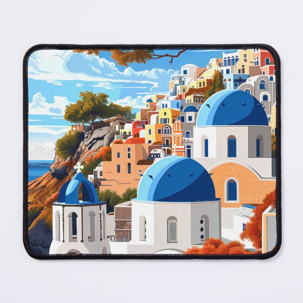 Item preview, Santorini Island Greece Breathtaking Cliffside Scenic Digital Art designed and sold by DEC02.