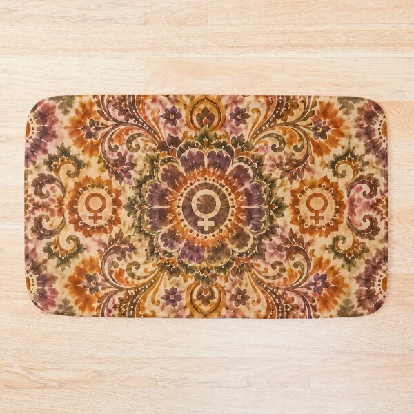 Item preview, Earth Tone Feminist Symbol Tie Dye Bohemian Collection designed and sold by PinUpPizzazz.