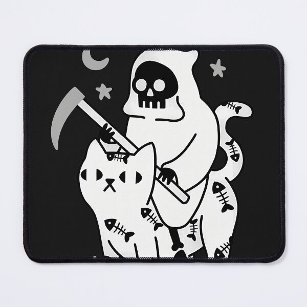 Item preview, Feline Companion of Death Graphic designed and sold by Bassot-Studio.