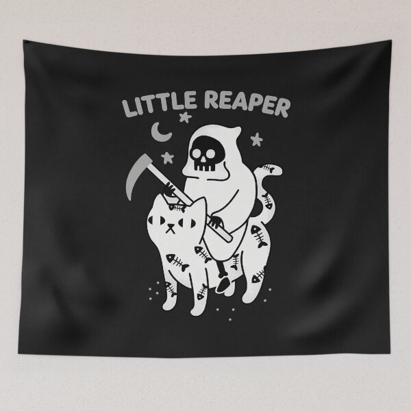 Item preview, Feline Companion of Death Graphic designed and sold by Bassot-Studio.