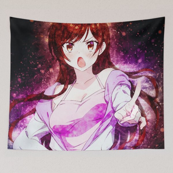 Item preview, Mizuhara Chizuru Rent A Girlfriend Purple Star Anime Girl designed and sold by mildaclairmo.