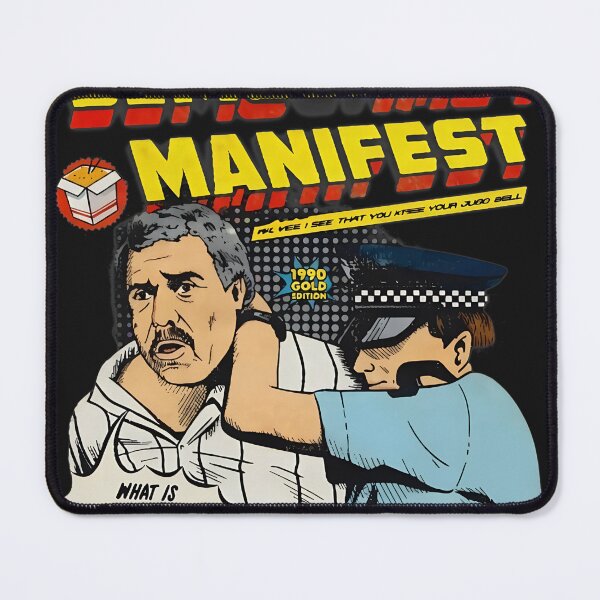 Item preview, Manifest Comic Style Meal Time Quote Art designed and sold by Bassot-Studio.
