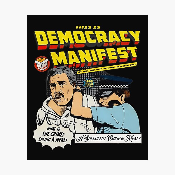 Item preview, Manifest Comic Style Meal Time Quote Art designed and sold by Bassot-Studio.