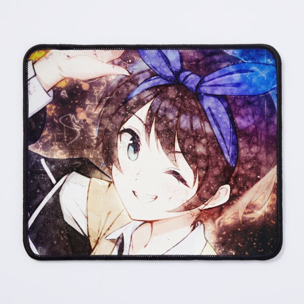 Item preview, Ruka Sarashina Rent A Girlfriend Blue Bow Wink Anime Girl designed and sold by mildaclairmo.