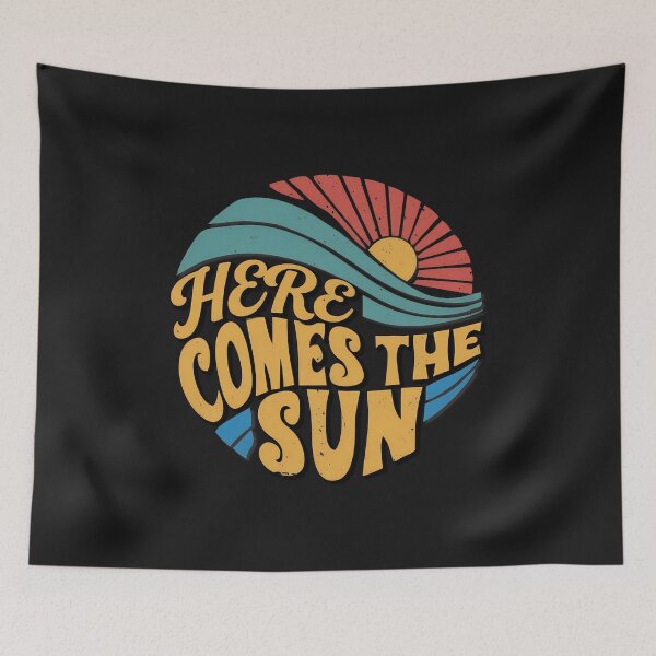 Item preview, Groovy Sun Wave Vintage Style Statement designed and sold by Bassot-Studio.