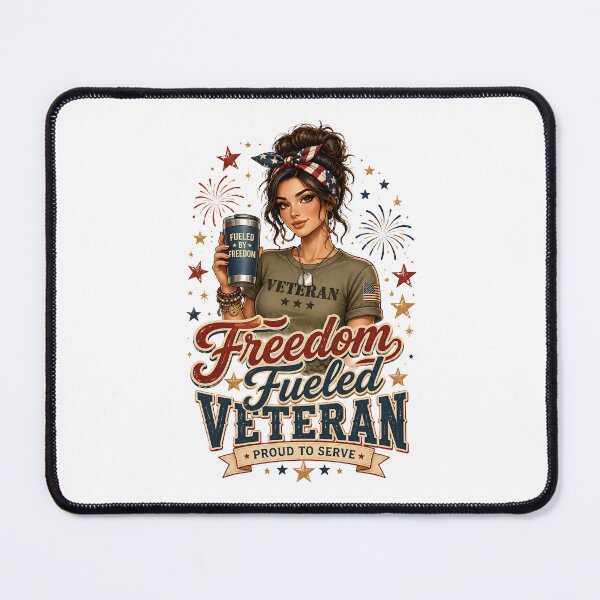 Item preview, Freedom Fueled Veteran | 4th of July designed and sold by Katybmadeit.