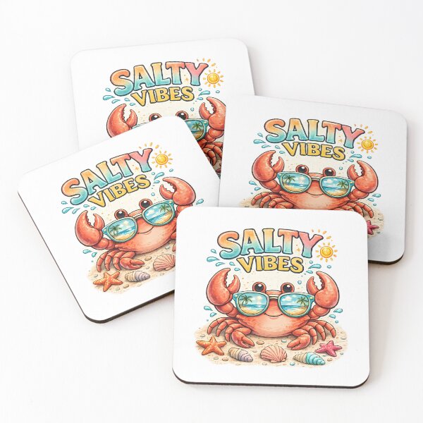 Item preview, Salty Vibes Colorful Crab designed and sold by ShopVelona.
