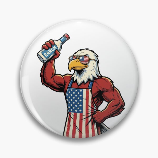 Item preview, Patriotic BBQ Eagle designed and sold by Roy & Tiffany.