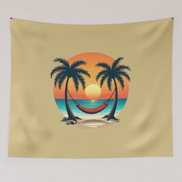 Item preview, Island Hammock Sunset Paradise designed and sold by piketo.