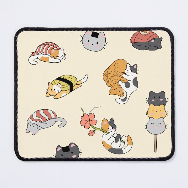 Item preview, Cute Sushi Cat Sticker | Kawaii Japanese Kitty Design. designed and sold by StickerJas.