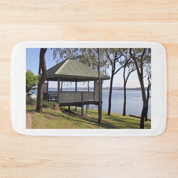 Item preview, Tranquil Lake Awoonga Picnic Gazebo Landscape designed and sold by 27Tammy27.
