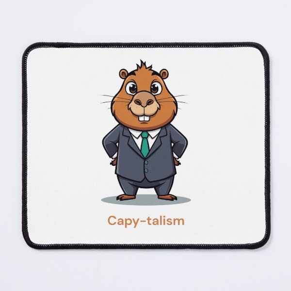 Item preview, Capy-talism designed and sold by Cute Designs For Every Mood.