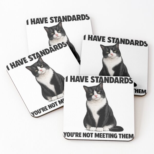 Item preview, High Standards Tuxedo Cat designed and sold by HippyRikky.
