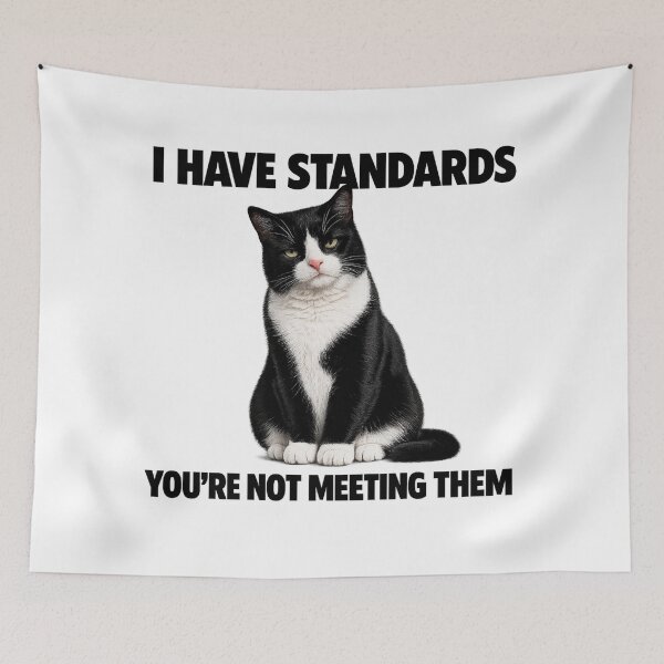 Item preview, High Standards Tuxedo Cat designed and sold by HippyRikky.