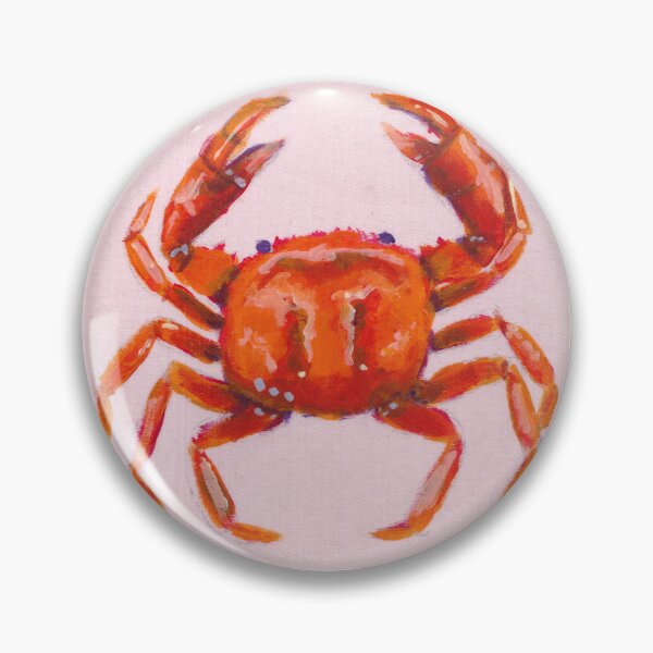 Item preview, Orange crab painting designed and sold by BrintyInk.