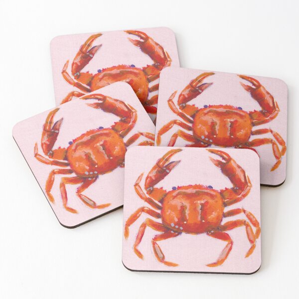 Item preview, Orange crab painting designed and sold by BrintyInk.
