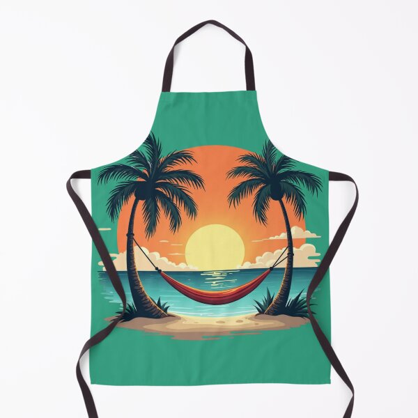 Item preview, Tropical Island Hammock Sunset Paradise designed and sold by piketo.