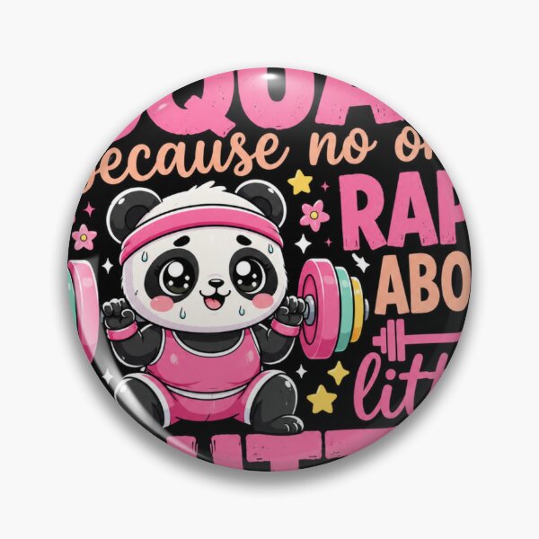 Item preview, Squat Panda Funny Gym Fitness Motivational Cartoon designed and sold by Digistore1221.
