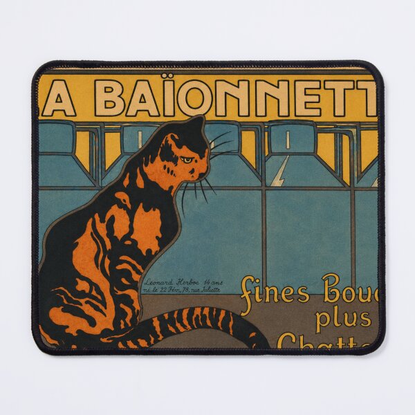 Item preview, La Baïonnette by Renee Cousin - Art Nouveau Cat Illustration Poster for Vintage Cat Lovers designed and sold by RickE.