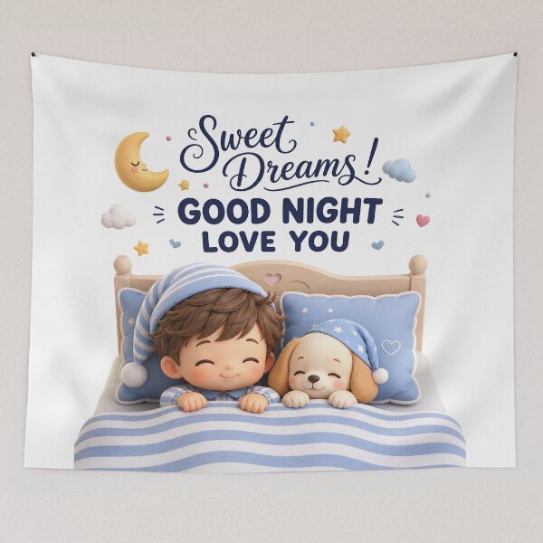 Item preview, Sweet Dreams With Puppy Cuddles designed and sold by BlissBlvdShop.