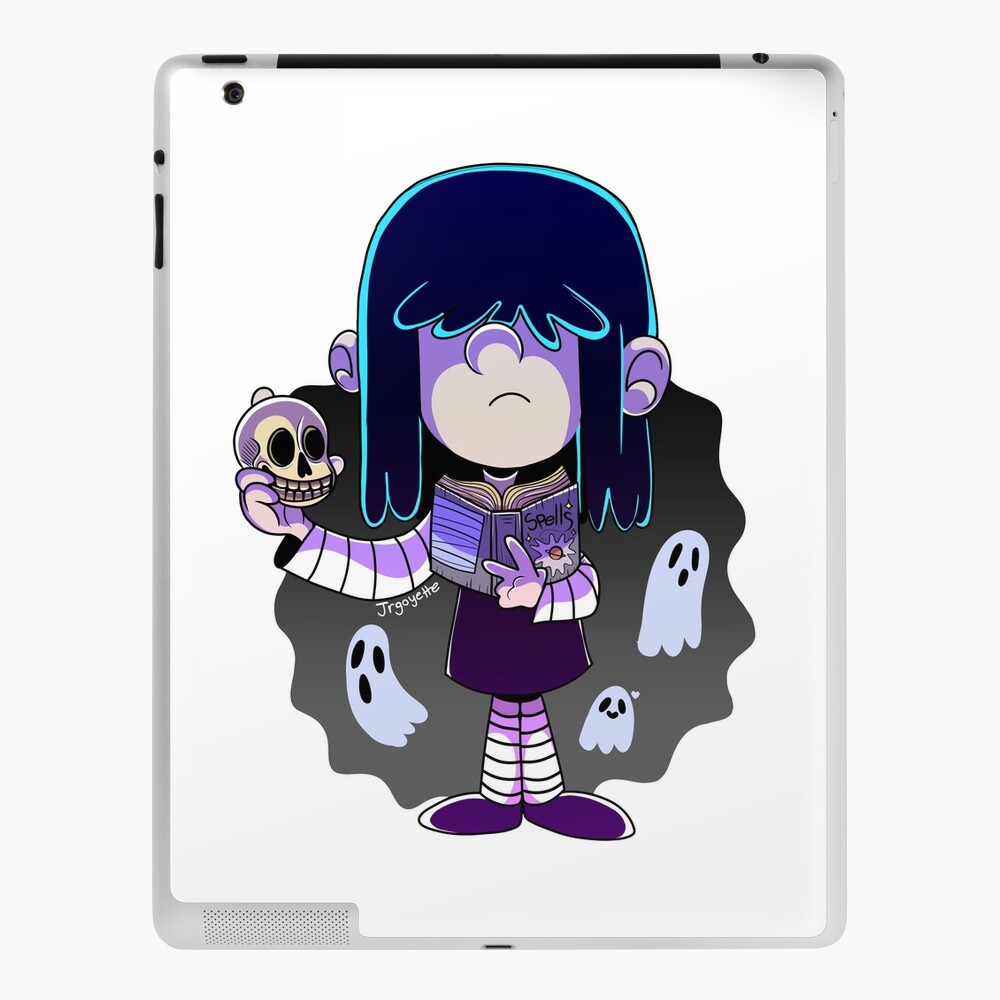 The Loud House Lucy Loud with Spell book and Skull