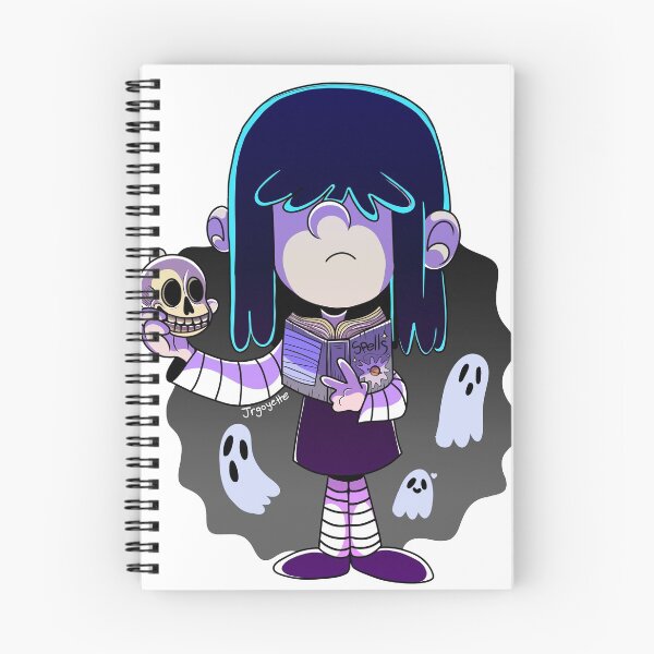 Item preview, The Loud House Lucy Loud with Spell book and Skull designed and sold by Jrgoyette.