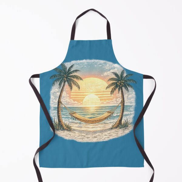Item preview, Tropical Caribbean Island Hammock Sunset Paradise designed and sold by piketo.