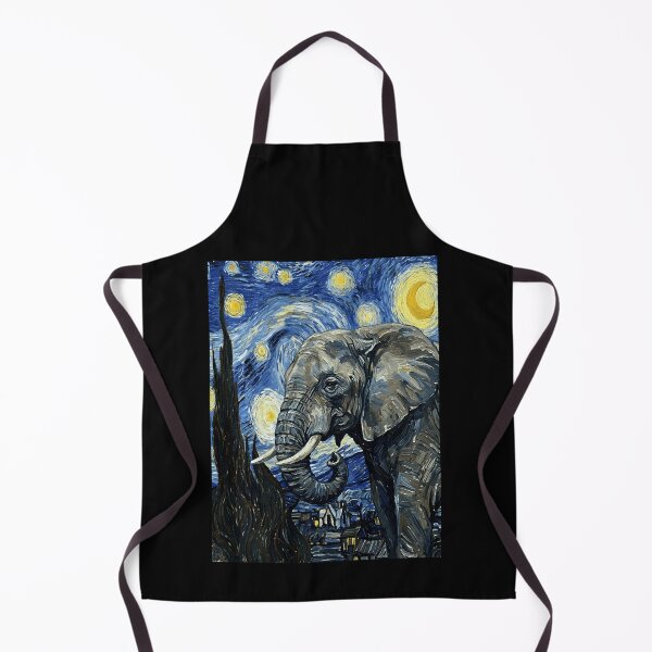 Item preview, Elephant Van Gogh Starry Night Artistic Painting designed and sold by Littermin.