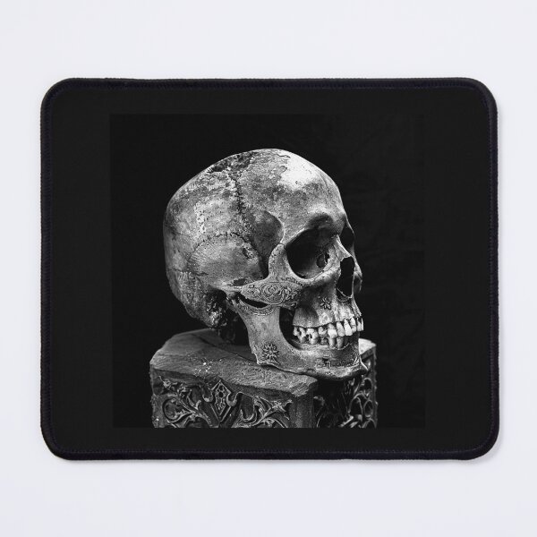Item preview, Black and White Antique Human Skull Gothic Art designed and sold by inkoutninja.