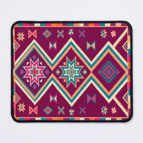 Item preview, Vibrant Southwestern Geometric Star Surface Pattern designed and sold by arteresting-art.