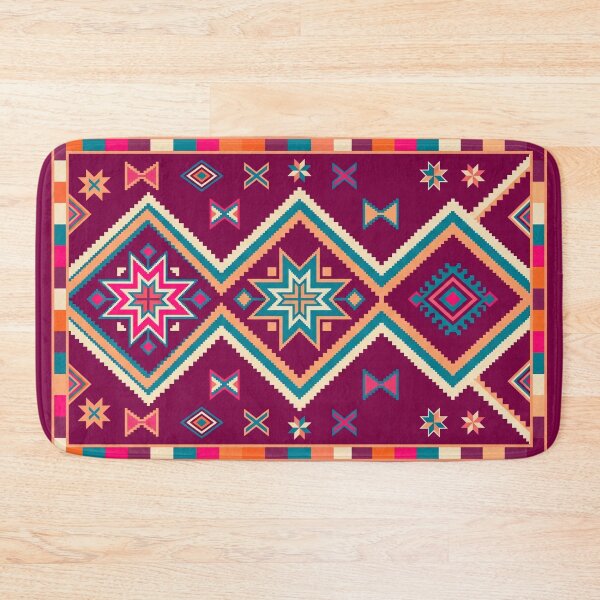 Item preview, Vibrant Southwestern Geometric Star Surface Pattern designed and sold by arteresting-art.