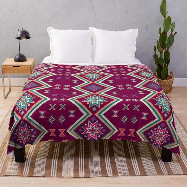 Item preview, Vibrant Southwestern Geometric Star Surface Pattern designed and sold by arteresting-art.