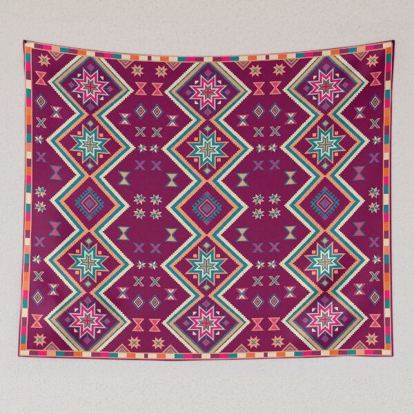Item preview, Vibrant Southwestern Geometric Star Surface Pattern designed and sold by arteresting-art.