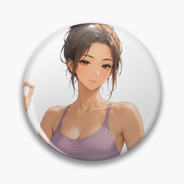 Item preview, Yoga Girl in Lavender Athleisure Outfit designed and sold by iloveanimechibi.