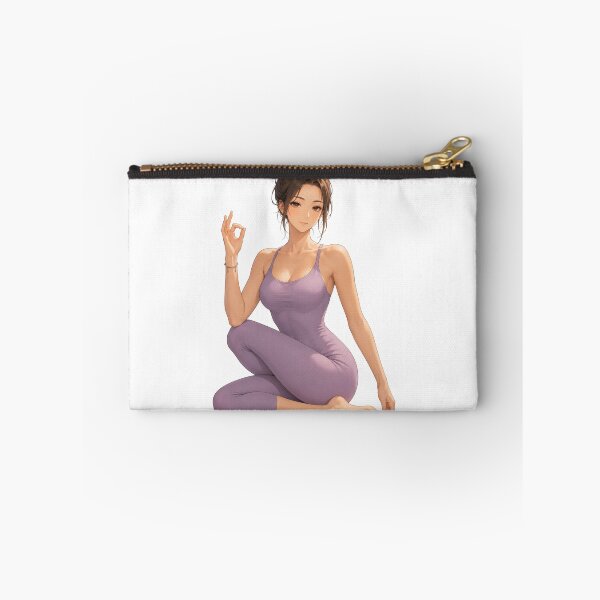 Item preview, Yoga Girl in Lavender Athleisure Outfit designed and sold by iloveanimechibi.