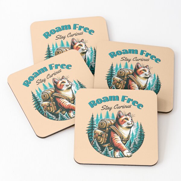 Item preview, Roam Free Cat Hiking Design – Adventure Cat Backpack Camping Nature Lover Gift designed and sold by Sachie's Studio.