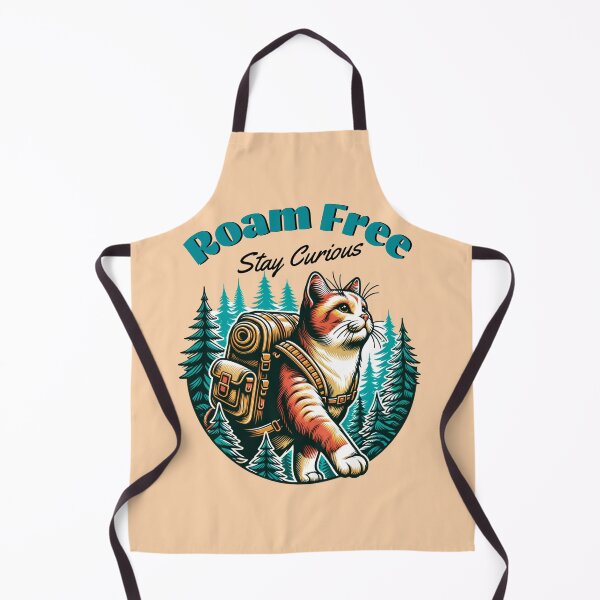 Item preview, Roam Free Cat Hiking Design – Adventure Cat Backpack Camping Nature Lover Gift designed and sold by Sachie's Studio.