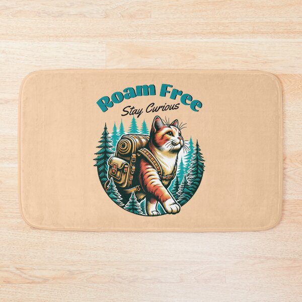 Item preview, Roam Free Cat Hiking Design – Adventure Cat Backpack Camping Nature Lover Gift designed and sold by Sachie's Studio.
