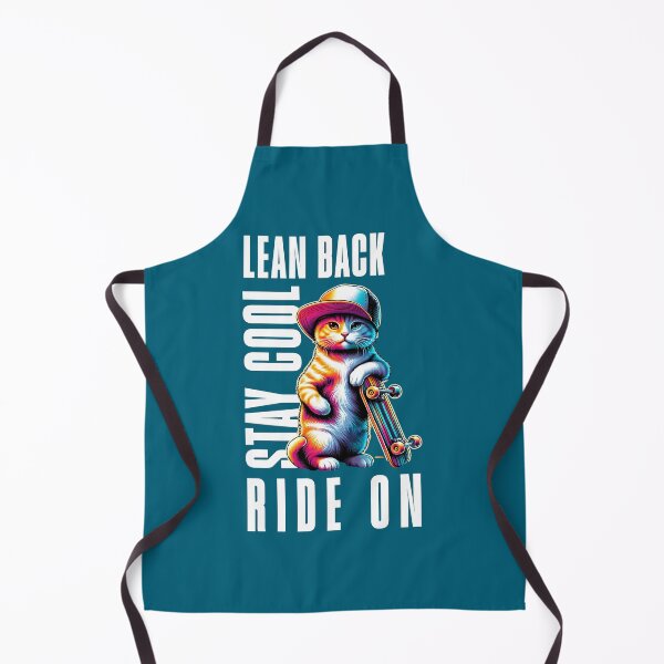 Item preview, Cool Cat Skateboard Vibes – Lean Back Stay Cool Ride On Street Style Cat Design designed and sold by Sachie's Studio.