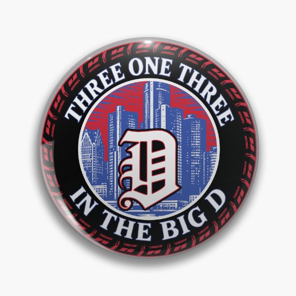 Item preview, Three One Three 313 in the Big D - Detroit - Michigan - Pistons designed and sold by krewyork.