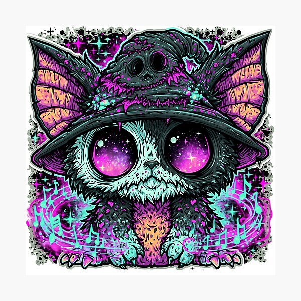 Item preview, Trippy Cosmic Witch Gremlin Melody designed and sold by DonaldWaltersxx.