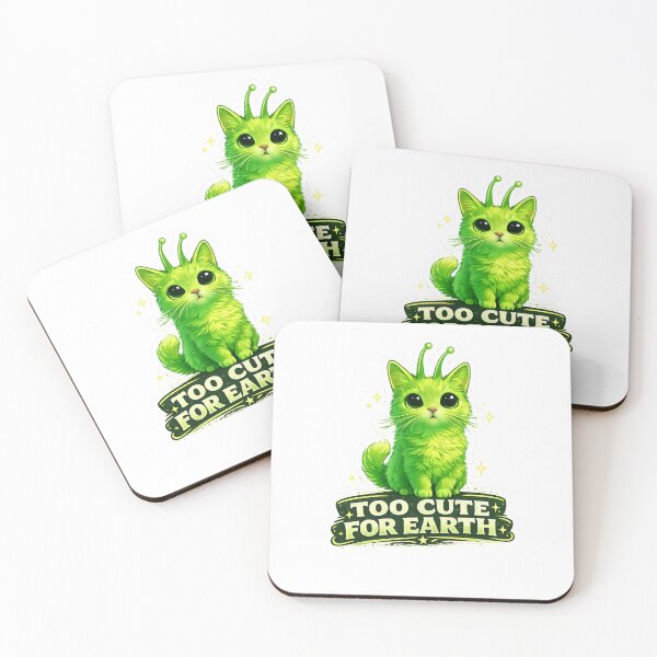 Item preview, Too Cute For Earth Funny Alien Cat Kawaii Space designed and sold by Digistore1221.