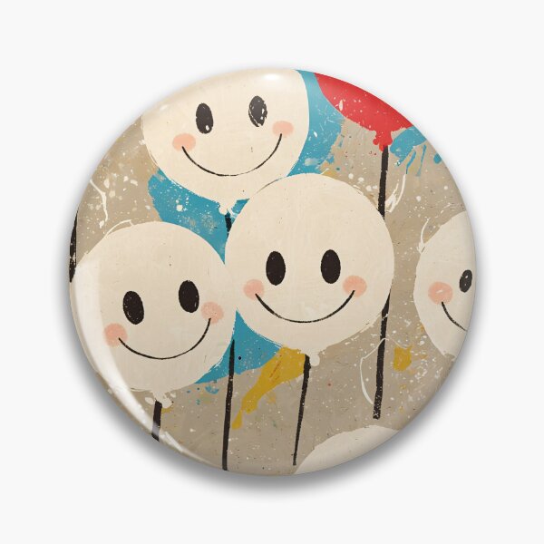 Item preview, Happy Smile Balloon Parade – Cheerful Abstract Street Art Illustration designed and sold by KiraChie.
