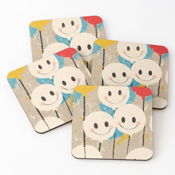 Item preview, Happy Smile Balloon Parade – Cheerful Abstract Street Art Illustration designed and sold by KiraChie.